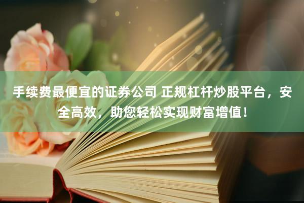 手续费最便宜的证券公司 正规杠杆炒股平台，安全高效，助您轻松实现财富增值！
