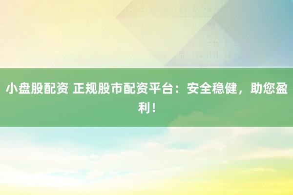小盘股配资 正规股市配资平台：安全稳健，助您盈利！