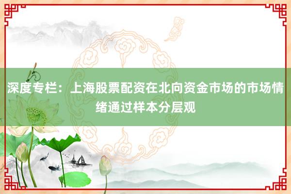 深度专栏：上海股票配资在北向资金市场的市场情绪通过样本分层观